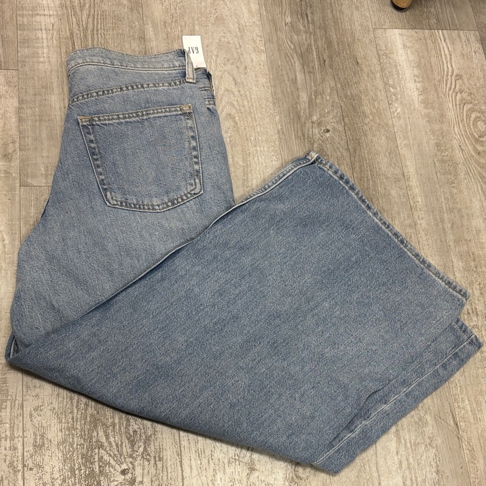 GAP Medium Blue Wide Leg Jeans - Picture 4 of 4